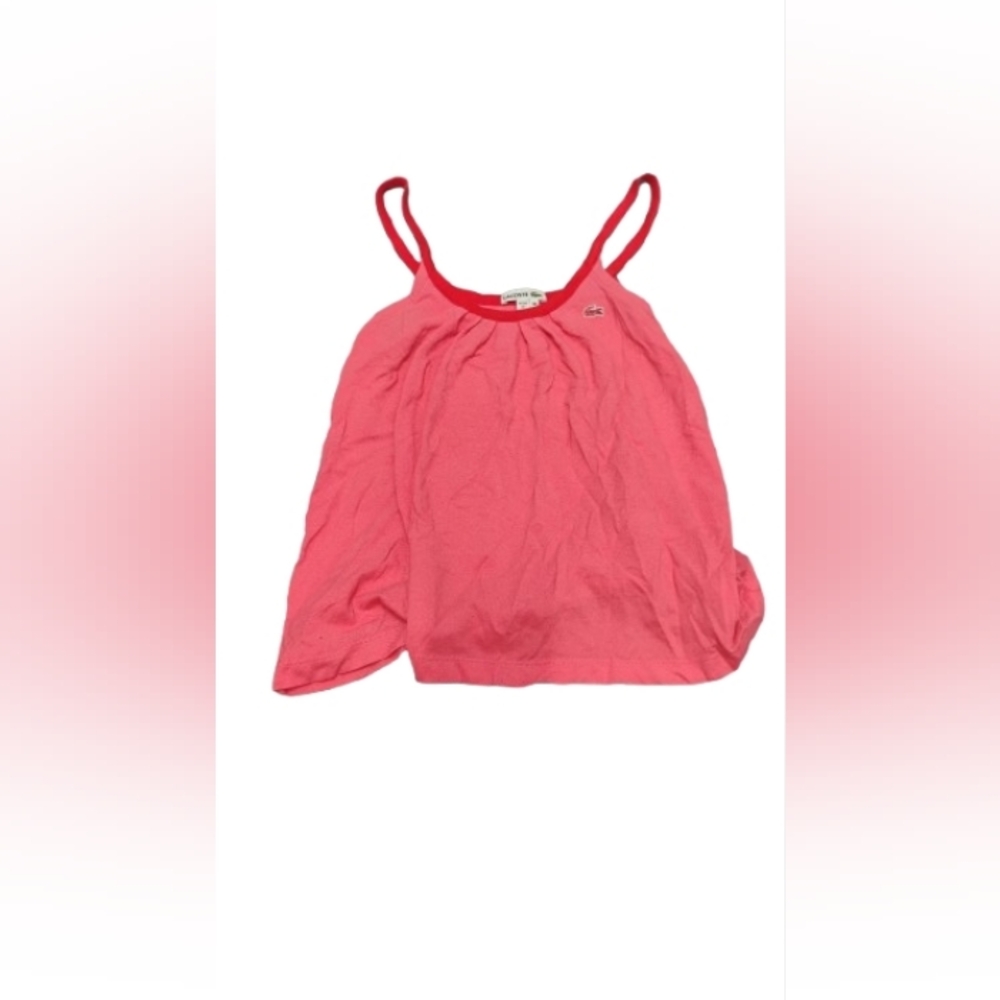 Vintage 2000s Y2K Lacoste Cami Top Pink Fits Sz S